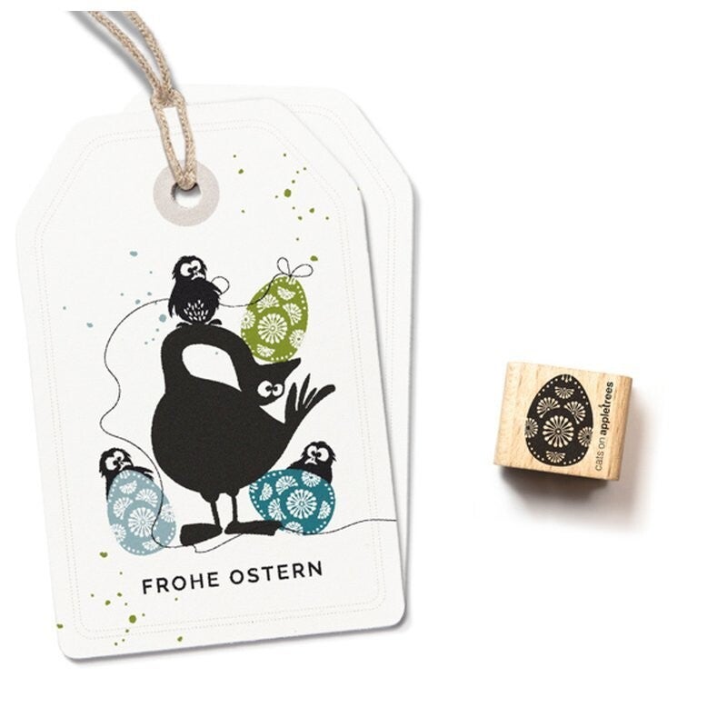 Rubber stempel 'MINI-stempel Paas-ei no.3'