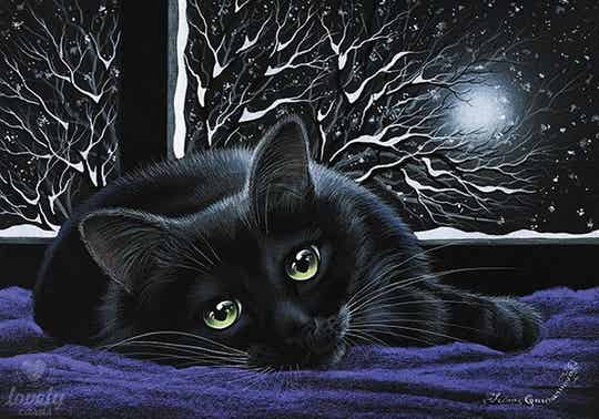 Ansichtkaart 'Lekker warm binnen'