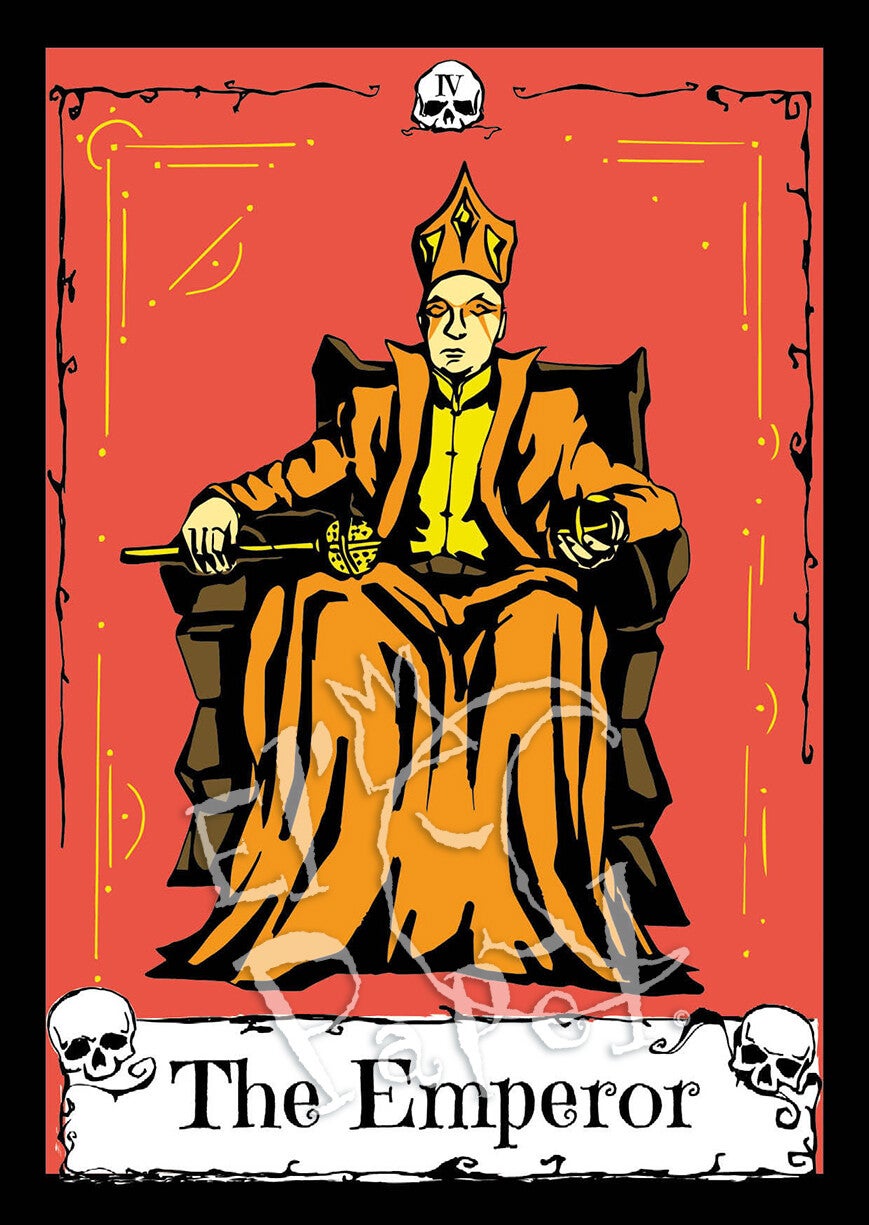 Ansichtkaart 'Tarot - De Keizer'