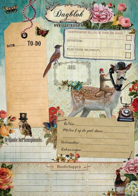 Kaartje of Kip 'Dagblok'