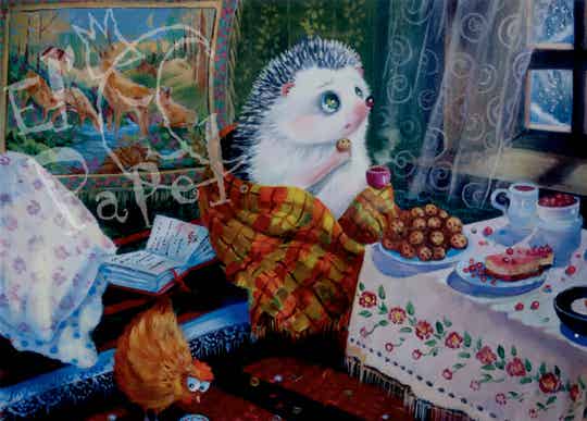 Ansichtkaart 'Daar komt de winter'