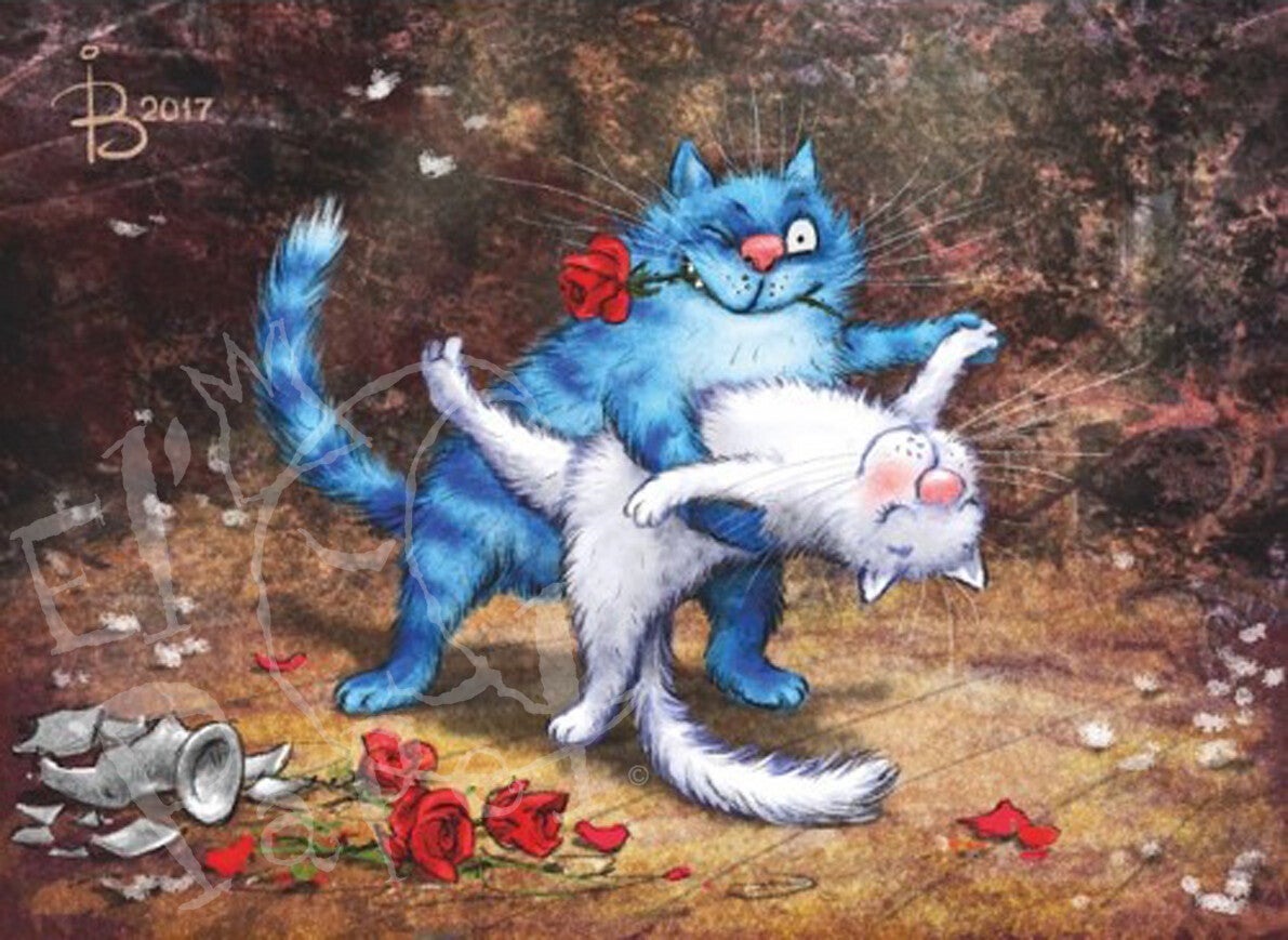 Ansichtkaart 'Let`s tango'