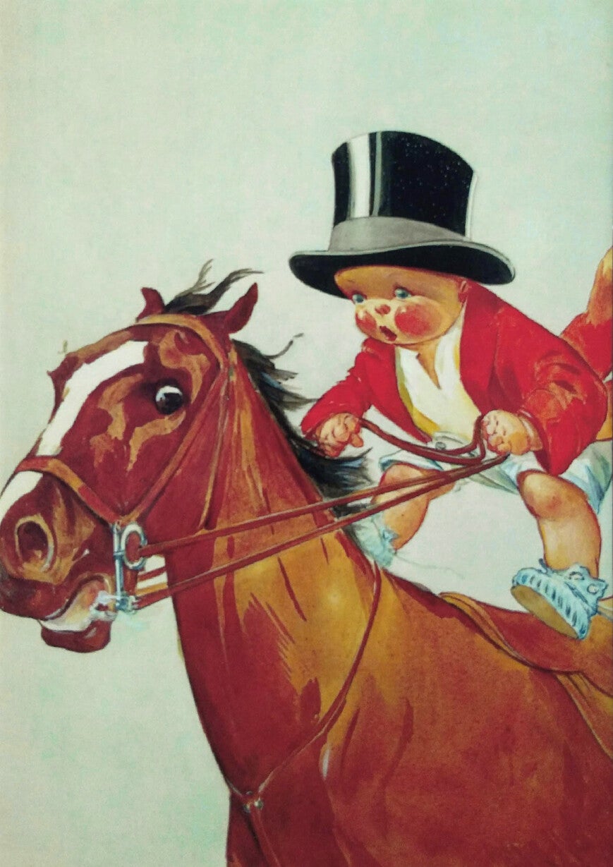 Ansichtkaart 'Hop paardje, hop!'