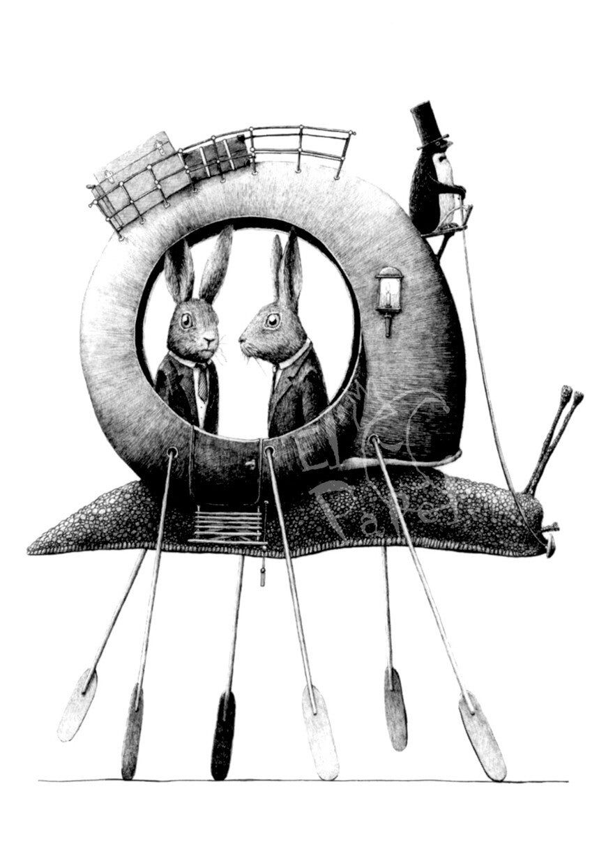 Kunstkaart 'Slakkengang' (505)