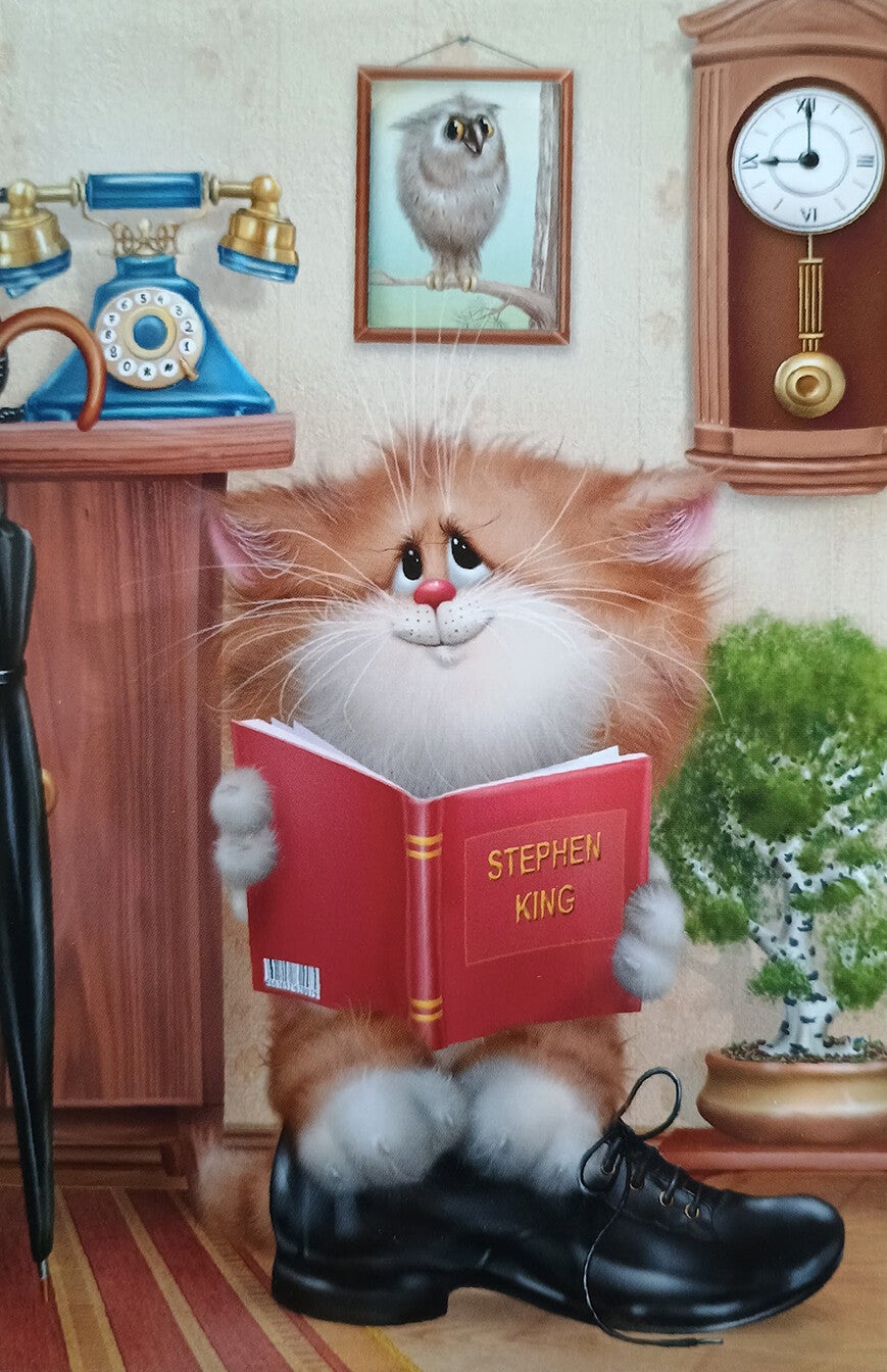 Ansichtkaart 'Stephen King' (RU)