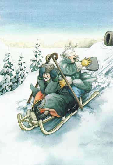 Ansichtkaart 'Van de helling'