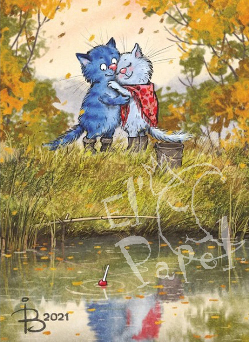 Ansichtkaart 'Romantische ontmoeting'