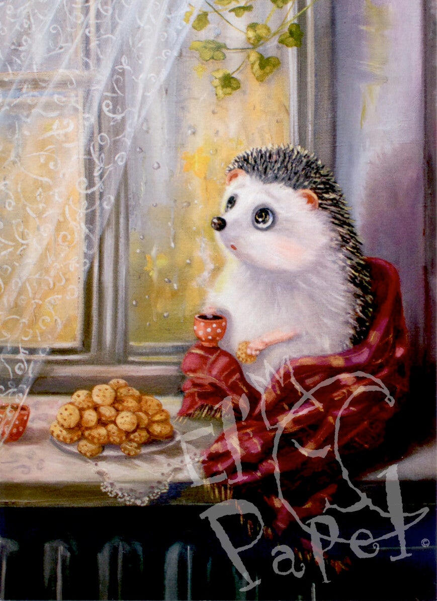 Ansichtkaart 'Helemaal alleen'