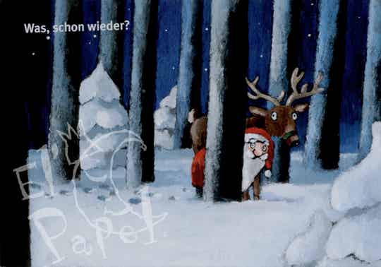 Kerstkaart 'Is het alweer Kerst?'