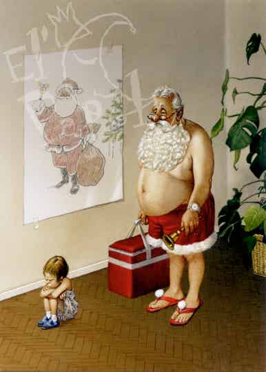 Kerstkaart 'Klimaatverandering'