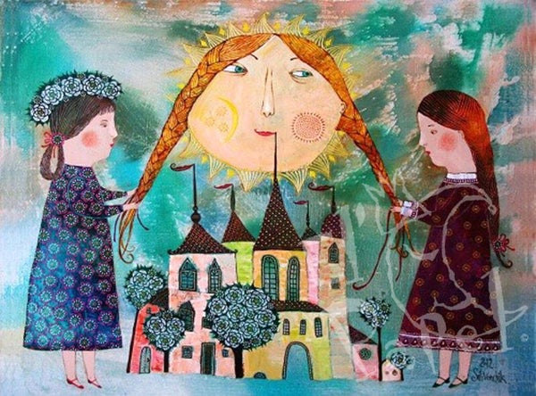 Ansichtkaart 'Zonnig & licht' - Anna Silivonchik