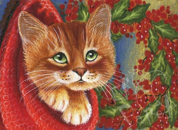 Ansichtkaart 'Kerstkleuren' (1)