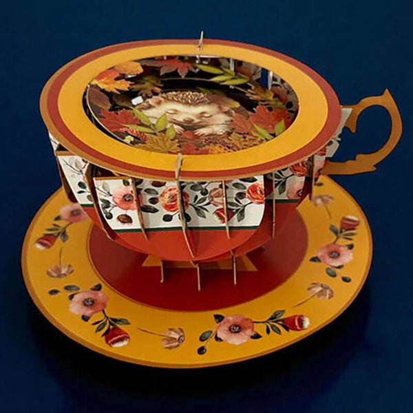 A cup of tea Pop-up kaart 'Egel'