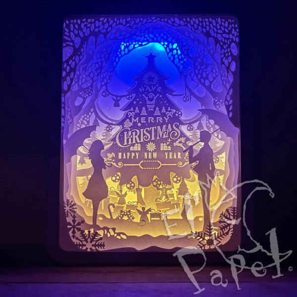 Alljoy Kerst-lichtbox 'Merry Christmas'