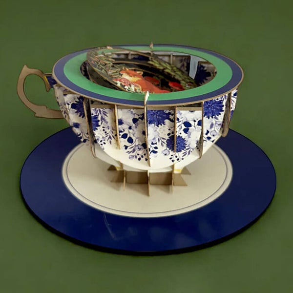 A cup of tea Pop-up kaart 'Vos'