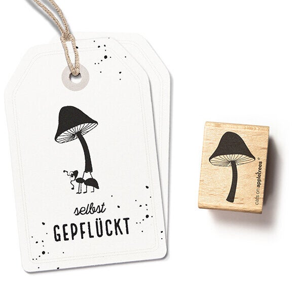 Rubber stempel 'Paddestoel' (medium)