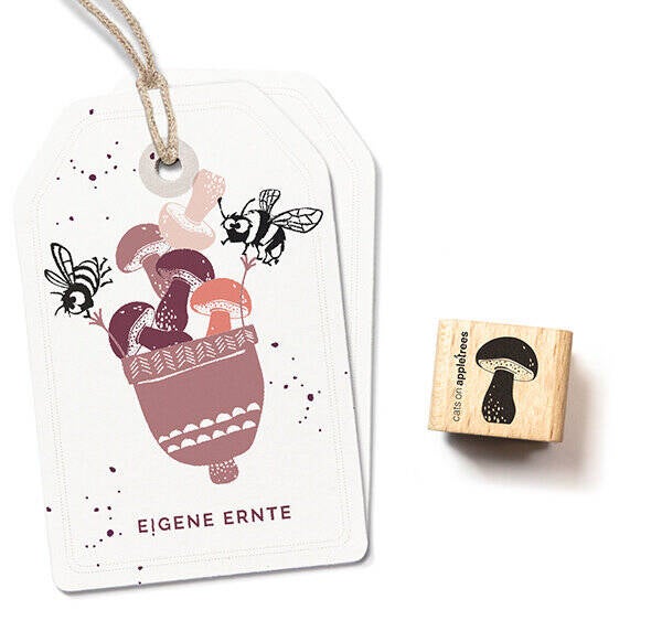 Rubber stempel 'Paddestoel (4) - Klein Eekhoorntjesbrood'