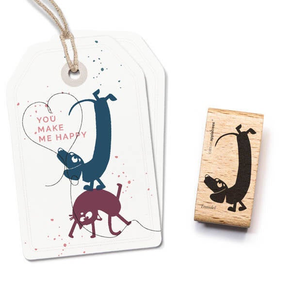 Rubber stempel 'Tekkel Traudel'