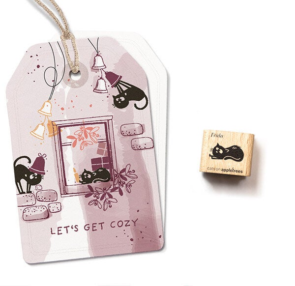 Rubber MINI-stempel 'Liggende Frida' (2)