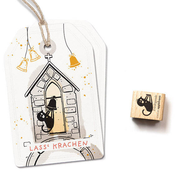 Rubber MINI-stempel 'Hangende Friedegunde'