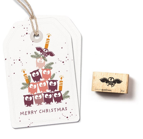 Rubber stempel 'Ilsa het uiltje'