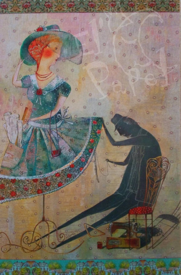 Ansichtkaart 'Ansichtkaart 'Met naald & draad' - Anna Silivonchik