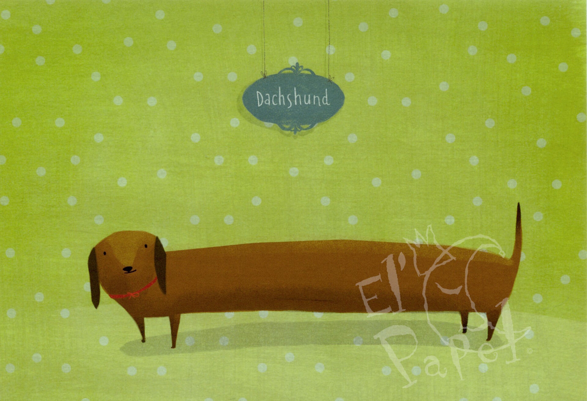 Grote ansichtkaart 'Tekkel' - Joanna Rusinek