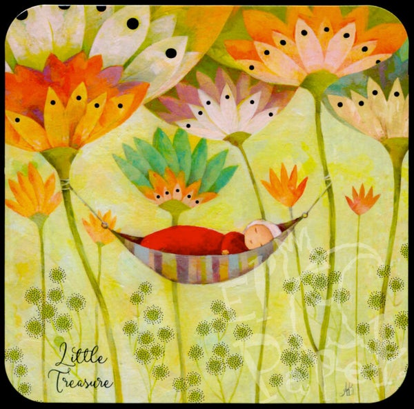 OP!! Vierkante kaart 'Het grote geluk' - Aurélie Blanz