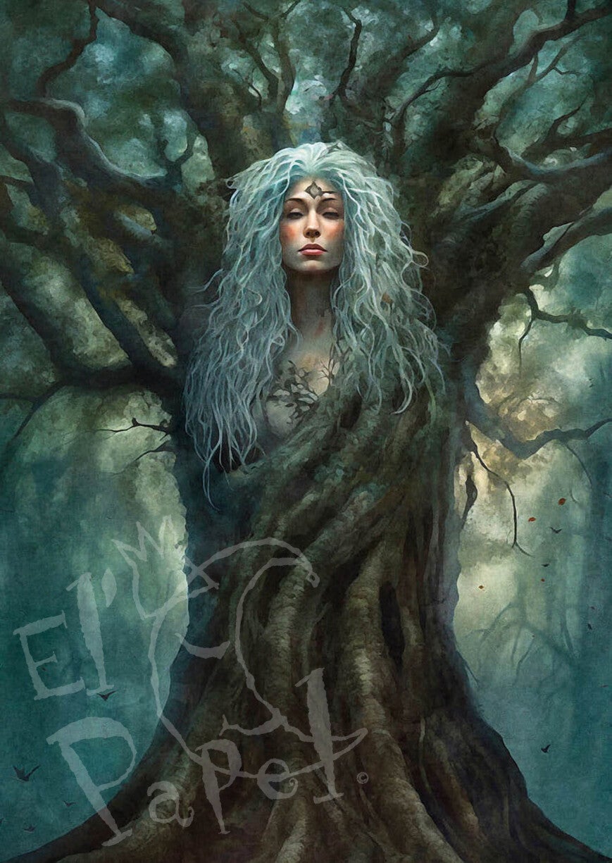 Ansichtkaart 'Nordic girl' (2)