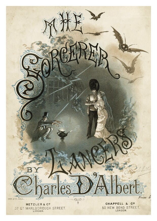 Ansichtkaart 'The Sorcerer Lancers' (Charles d' Albert)