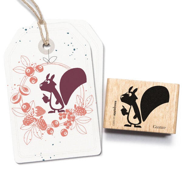 Rubber stempel ‘Eekhoorn Gustav’
