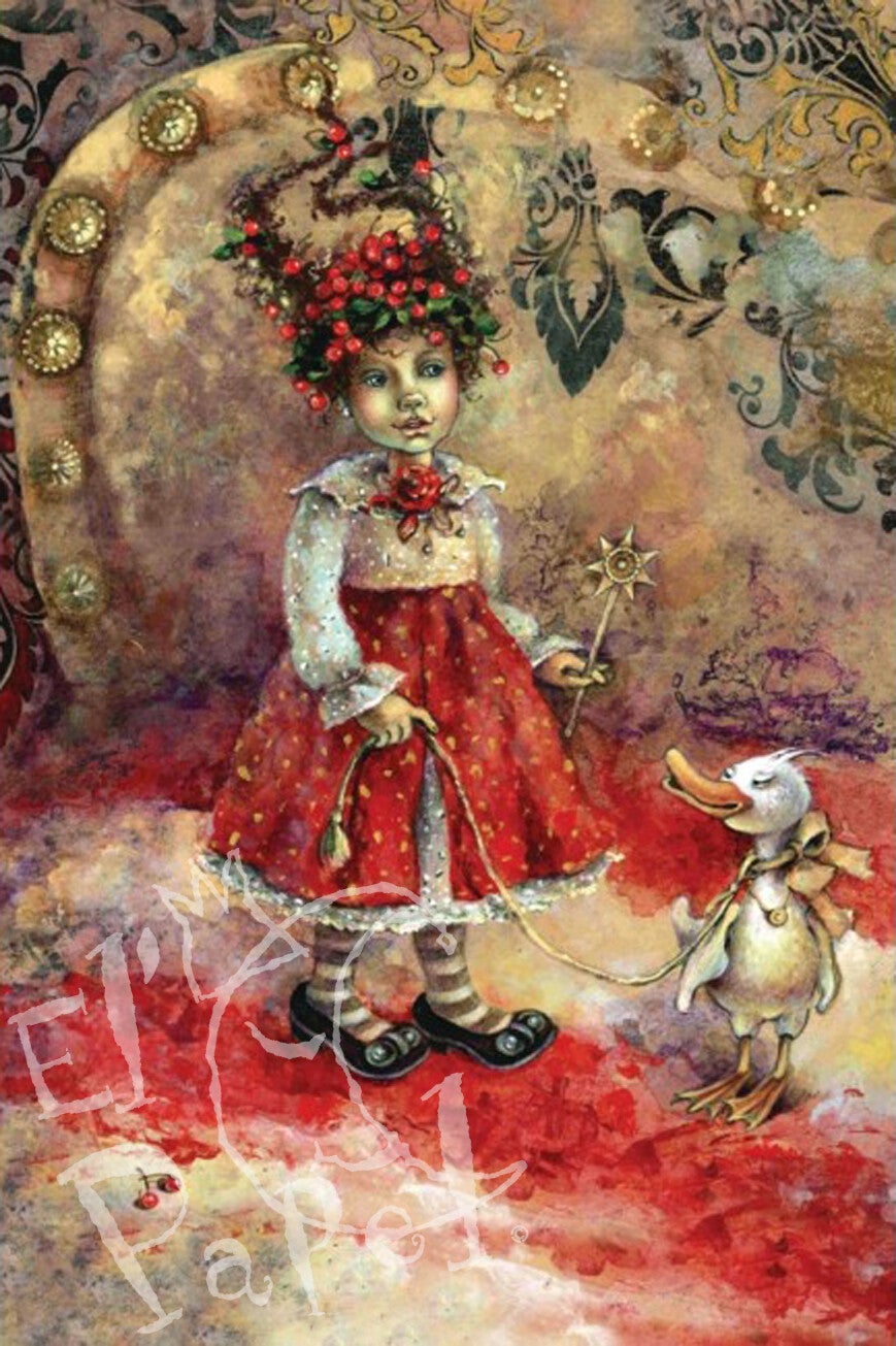 Ansichtkaart' De eend uitlaten'