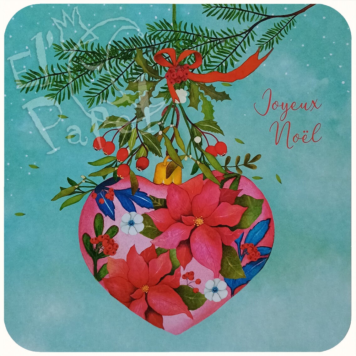 Kerstkaart `Kersthart` - Mila