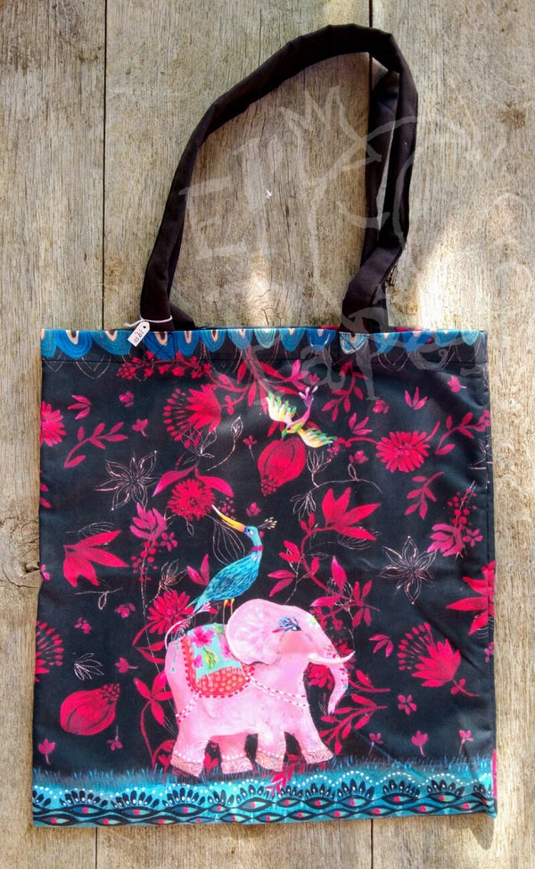 Stoffen tas met 'Blauwe Vogel' van Izou