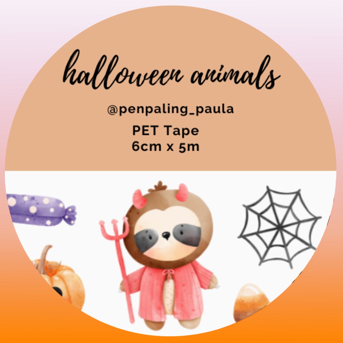 Penpaling Paula Pet Tape 'Halloween Dieren'