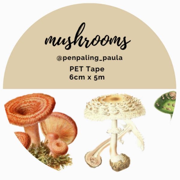 Penpaling Paula Pet Tape 'Paddestoelen'