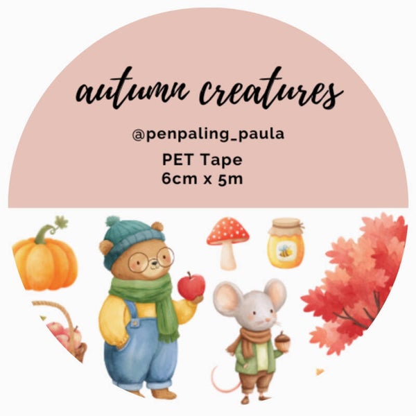 Penpaling Paula Pet Tape 'Autumn creatures'