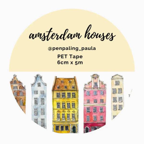 Penpaling Paula Pet Tape 'Amsterdam grachtenhuizen'