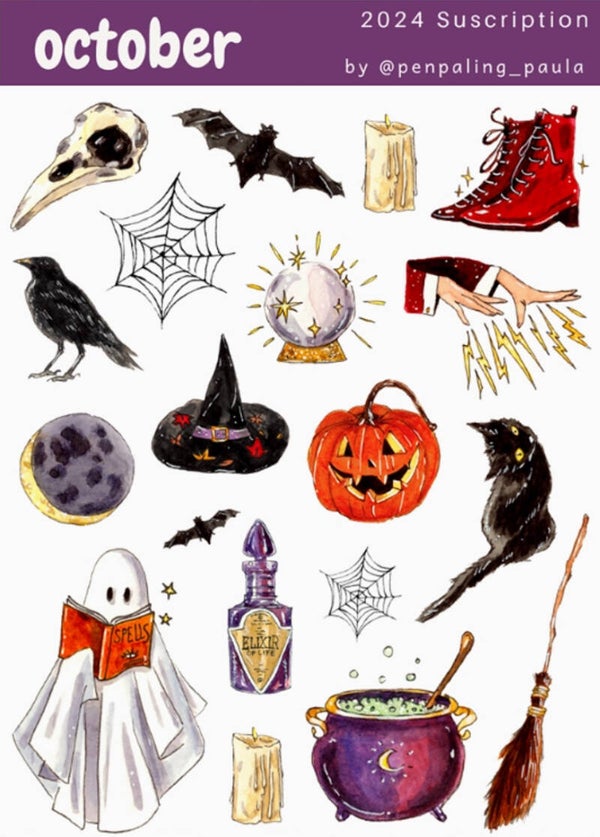 Penpaling Paula Stickervel `Oktober`