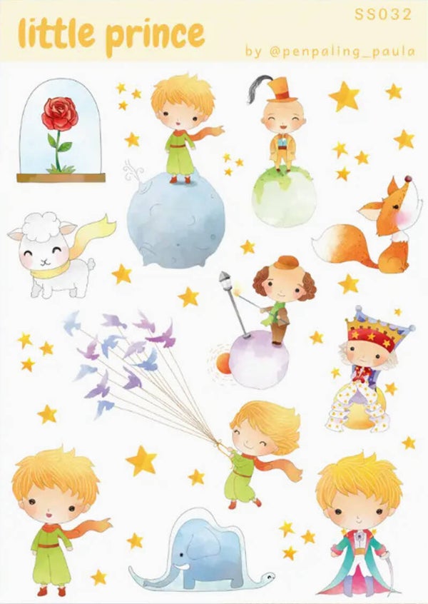 Penpaling Paula Stickervel `De kleine prins`
