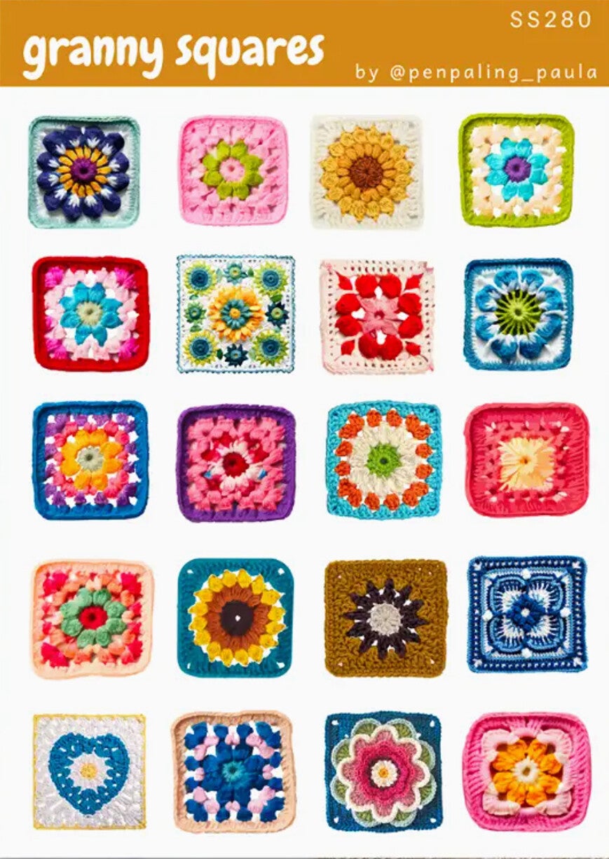 Penpaling Paula Stickervel `Granny Squares`