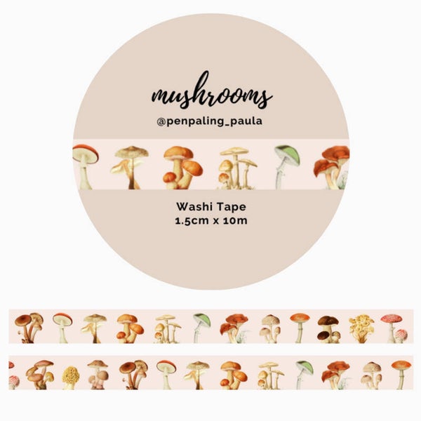 Penpaling Paula Washi Tape 'Paddestoelen'