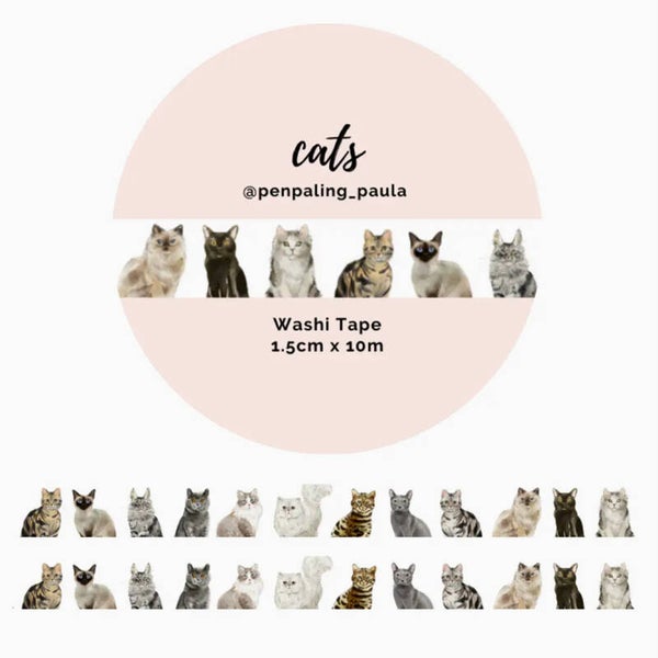 Penpaling Paula Washi Tape 'Katten'