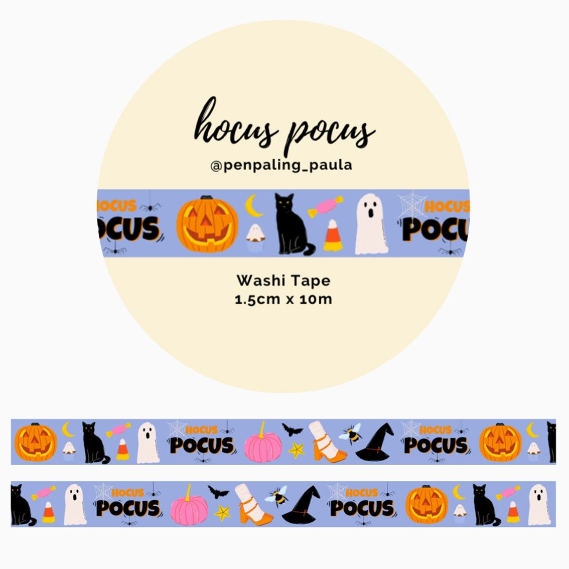 Penpaling Paula Washi Tape 'Hocus Pocus'