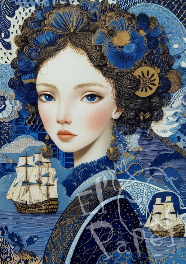 Dutch Golden Age ansichtkaart 'Reizigers'