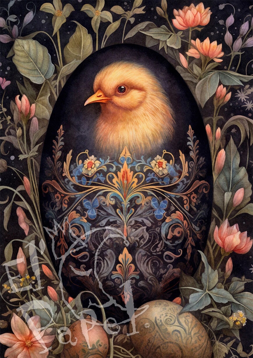 Fripperies Paaskaart 'Kuiken'