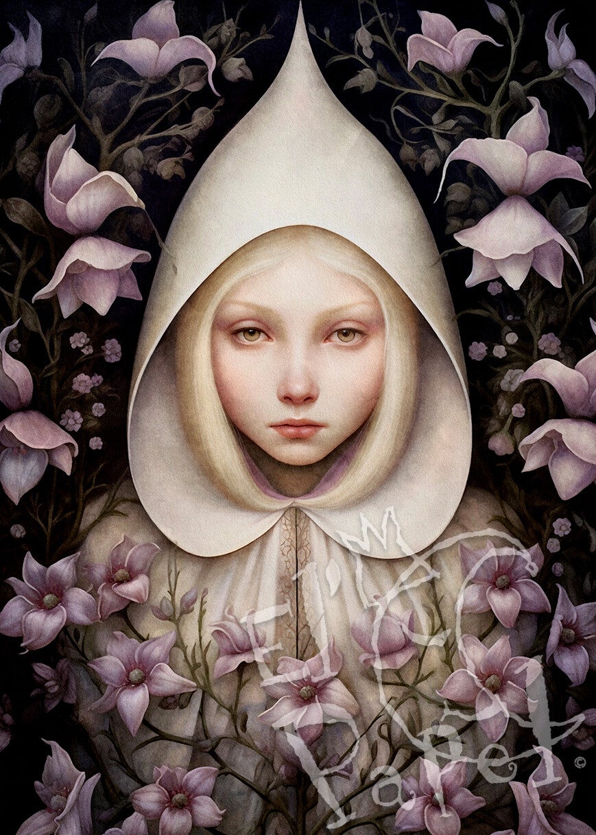 Ansichtkaart 'Bloemen madonna - Mistyrose'