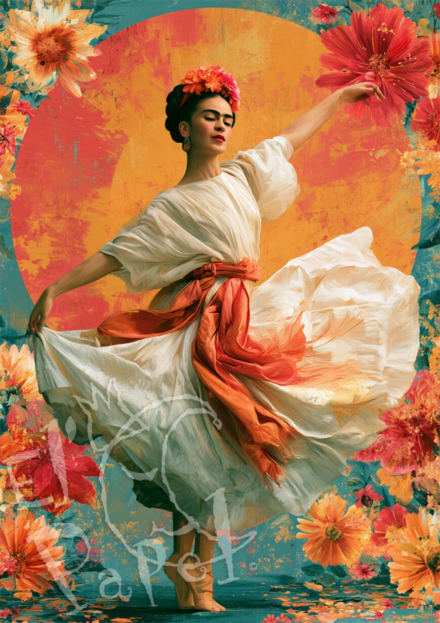 Ansichtkaart 'Frida Kahlo - Zonnedans'