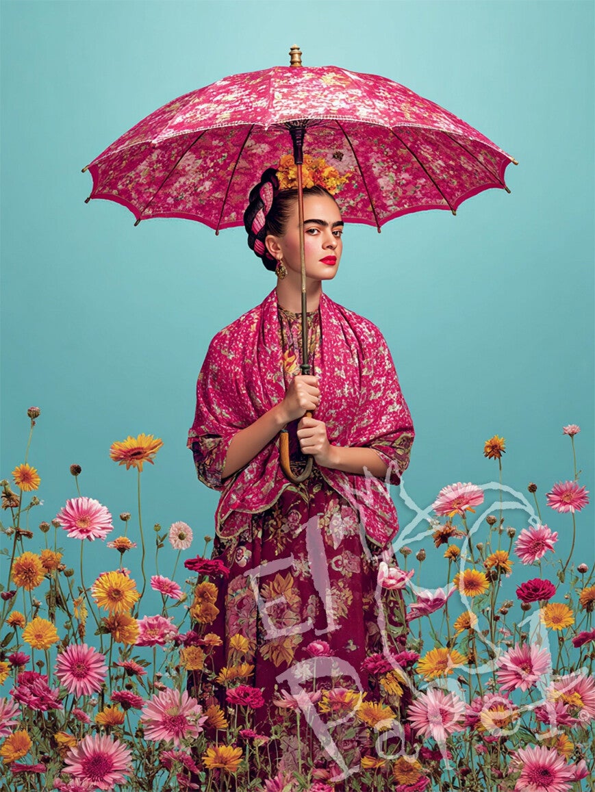 Ansichtkaart 'Frida Kahlo - Parasol'