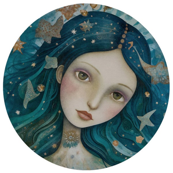 Fripperies stickers 'Ocean Sirens - Blue Ocean Mermaid'